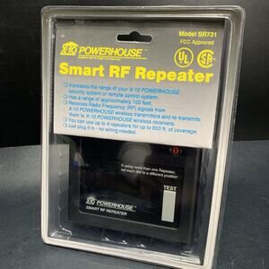 X-10 Powerhouse Smart RF Repeater Model SR731 100 Ft Range Plug and Play 310 MHz
